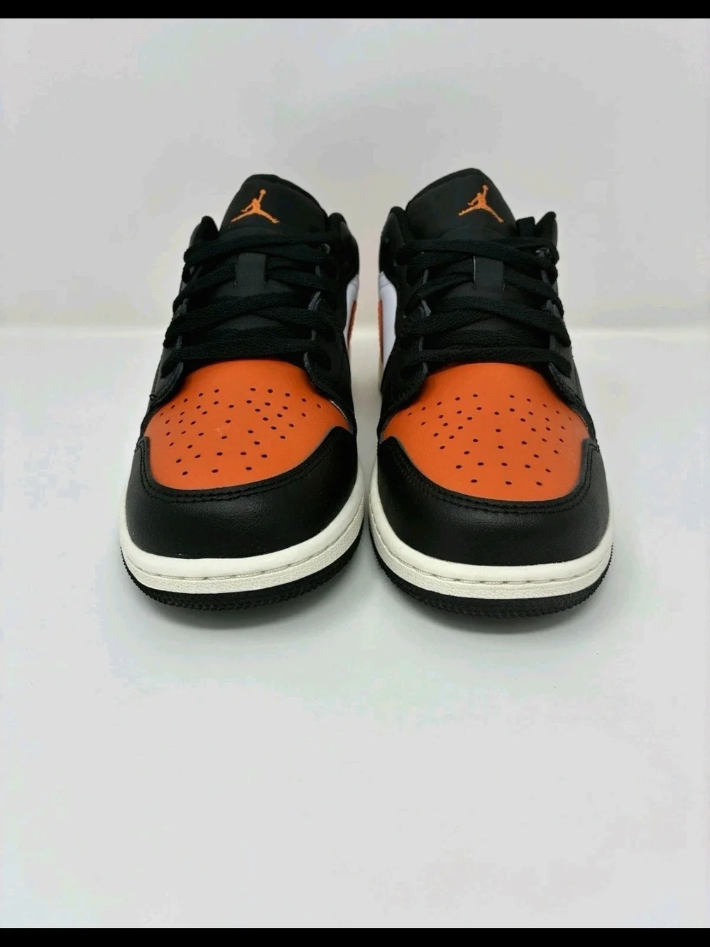 Jordan Air Jordan 1 Low Black Starfish White Sail 553558-081 GS 5Y Womens 6.5
